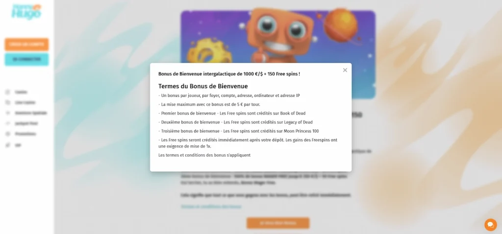 Happy-hugo-slot-bonus- bienvenue